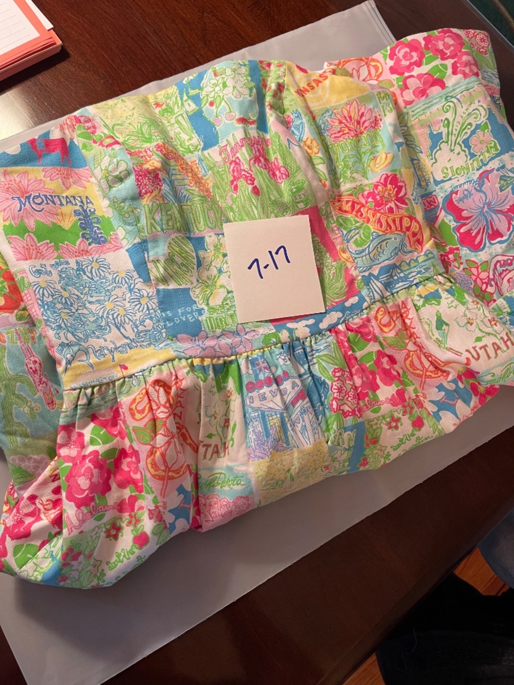 Lilly Pulitzer Strapless Lottie Dress USA Patchwork Size 00 - Picture 14 of 14